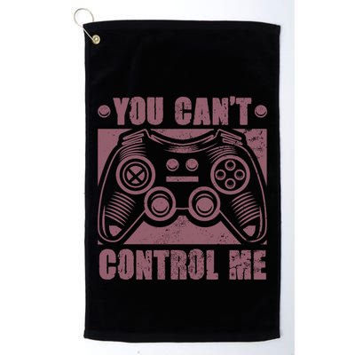 You Can’t Control Me Funny Video Game Player Gaming Quote Gift Golf Towel