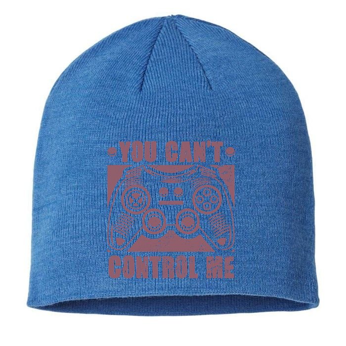 You Can’t Control Me Funny Video Game Player Gaming Quote Gift Sustainable Beanie