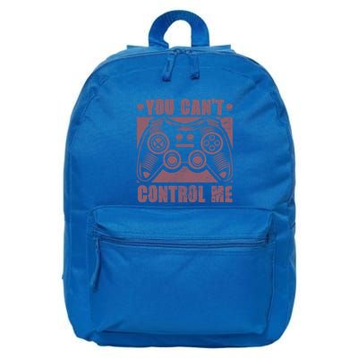You Can’t Control Me Funny Video Game Player Gaming Quote Gift 16 in Basic Backpack