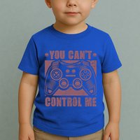 You Can’t Control Me Funny Video Game Player Gaming Quote Gift Toddler T-Shirt