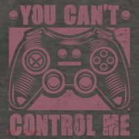 You Can’t Control Me Funny Video Game Player Gaming Quote Gift Vector Backpack