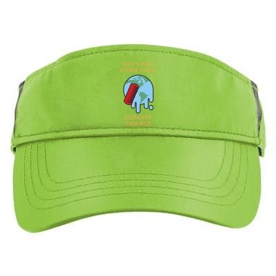 You Cant Comb Over Climate Change Great Gift Adult Drive Performance Visor