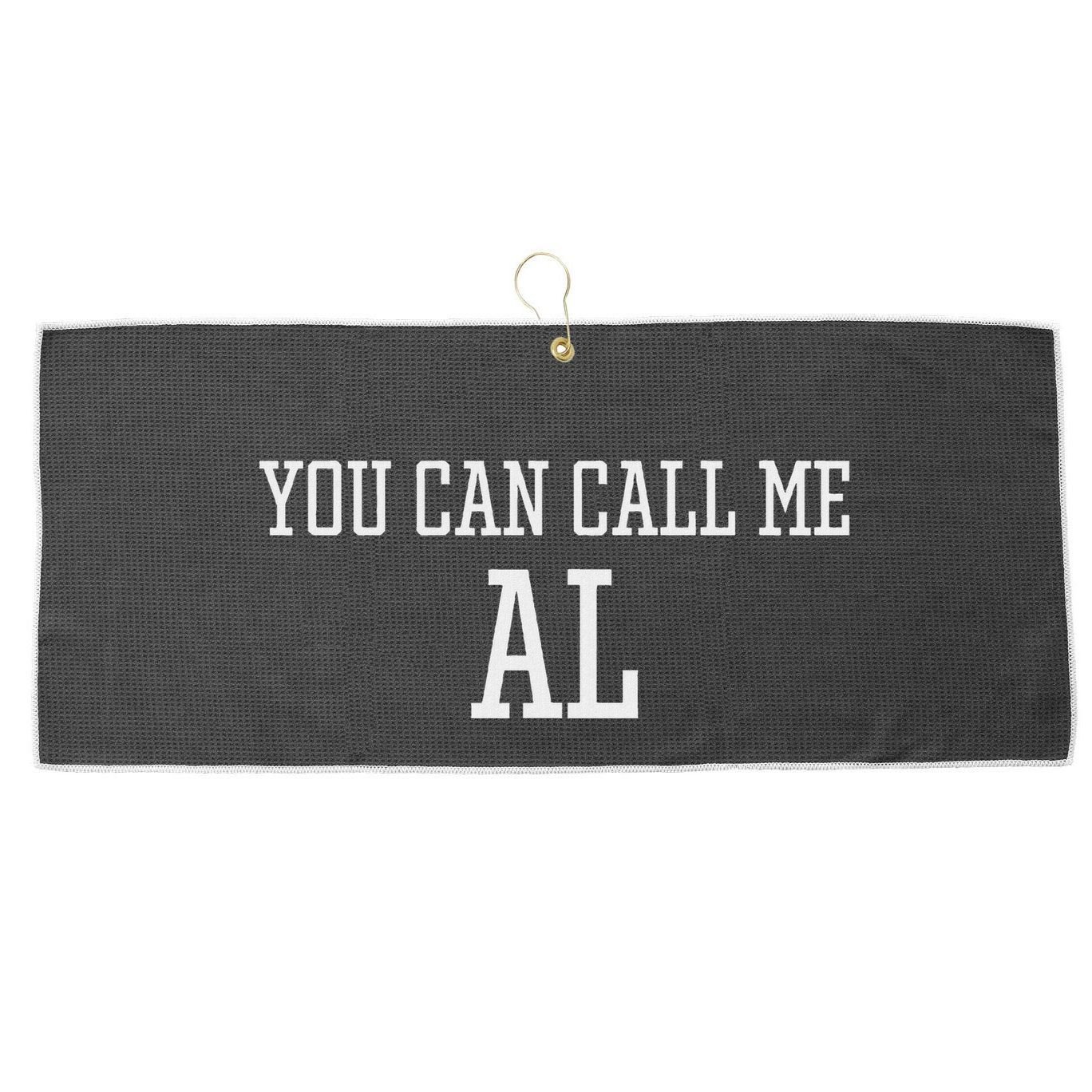 You Can Call Me Al Gift Idea Large Microfiber Waffle Golf Towel