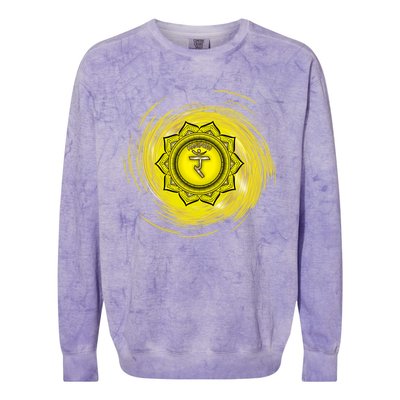 Yellow Chakra Chakras System Gold Series Colorblast Crewneck Sweatshirt