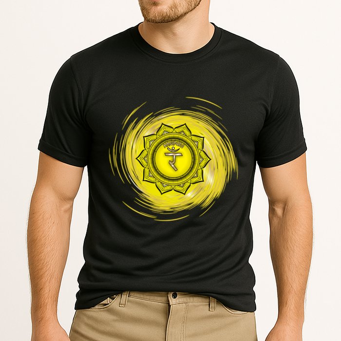 Yellow Chakra Chakras System Gold Series Cooling Performance Crew T-Shirt