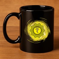 Yellow Chakra Chakras System Gold Series 11oz C Handle Ceramic Mug