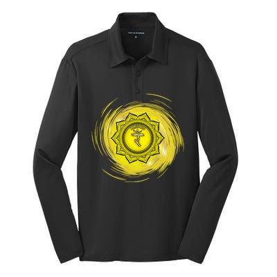 Yellow Chakra Chakras System Gold Series Silk Touch Performance Long Sleeve Polo