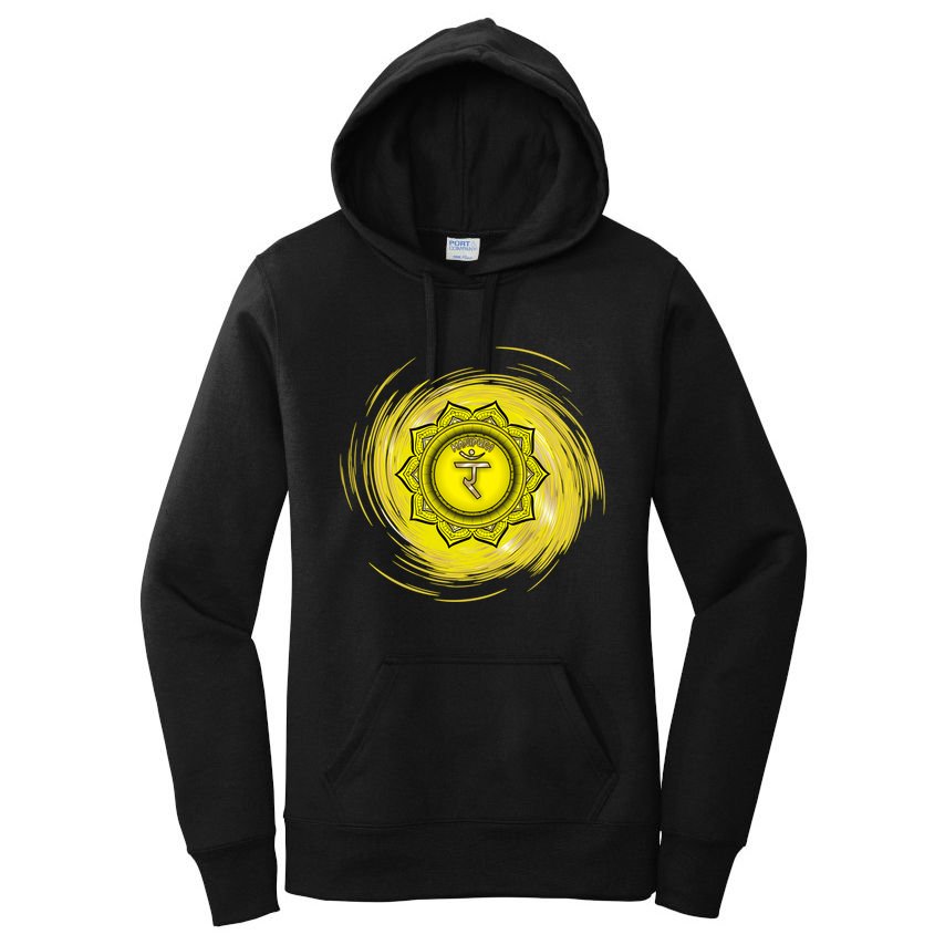 Yellow Chakra Chakras System Gold Series Women's Pullover Hoodie