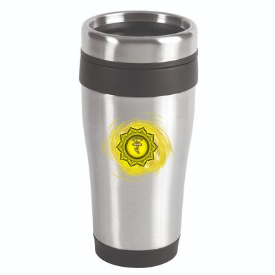 Yellow Chakra Chakras System Gold Series 16oz Travel Tumbler