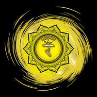 Yellow Chakra Chakras System Gold Series Magnet
