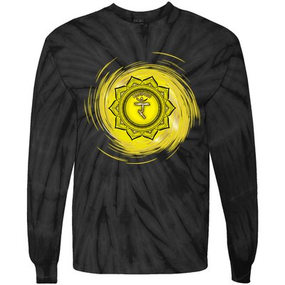 Yellow Chakra Chakras System Gold Series Tie-Dye Long Sleeve Shirt