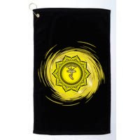 Yellow Chakra Chakras System Gold Series Golf Towel