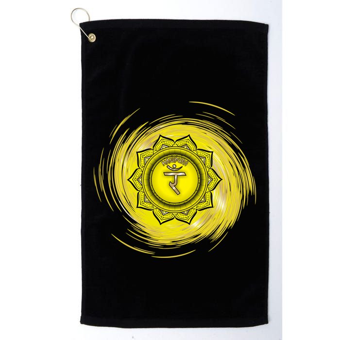 Yellow Chakra Chakras System Gold Series Golf Towel