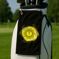 Yellow Chakra Chakras System Gold Series Golf Towel