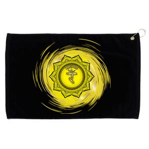 Yellow Chakra Chakras System Gold Series Grommeted Golf Towel