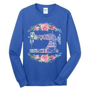 Yarn Craft Colored Sewing Machine Harmless Hobby Quilting Gift Tall Long Sleeve T-Shirt