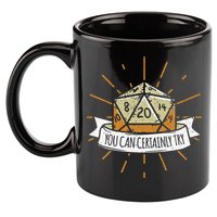 You Can Certainly Try Dragon Dice Wizard Gamer 11oz C Handle Ceramic Mug