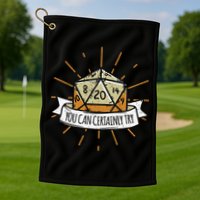 You Can Certainly Try Dragon Dice Wizard Gamer Golf Towel