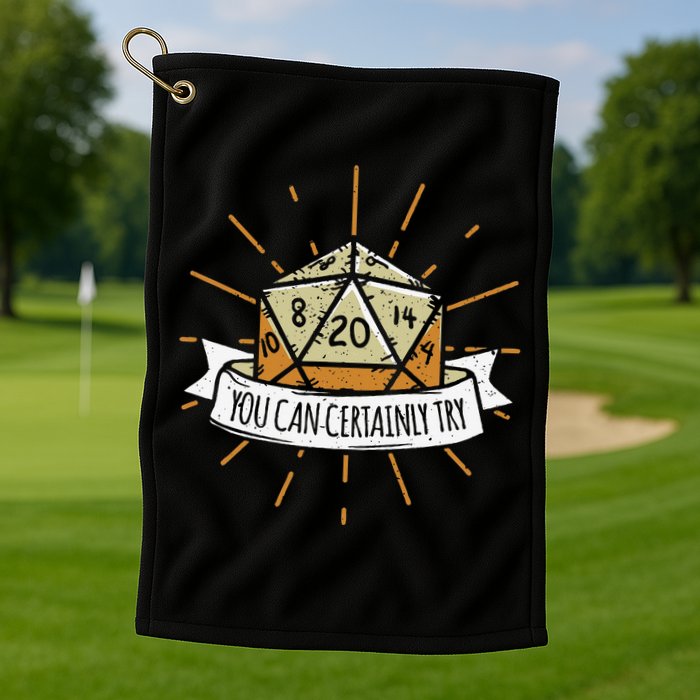 You Can Certainly Try Dragon Dice Wizard Gamer Golf Towel