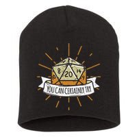 You Can Certainly Try Dragon Dice Wizard Gamer Short Acrylic Beanie