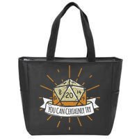 You Can Certainly Try Dragon Dice Wizard Gamer Zip Tote Bag