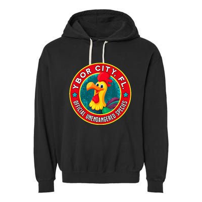 Ybor City Chicken Unendangered Species Souvenir Garment-Dyed Fleece Hoodie