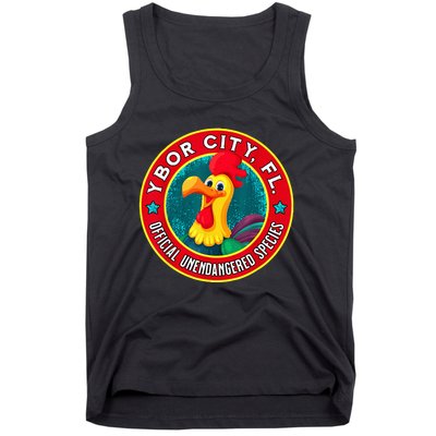 Ybor City Chicken Unendangered Species Souvenir Tank Top