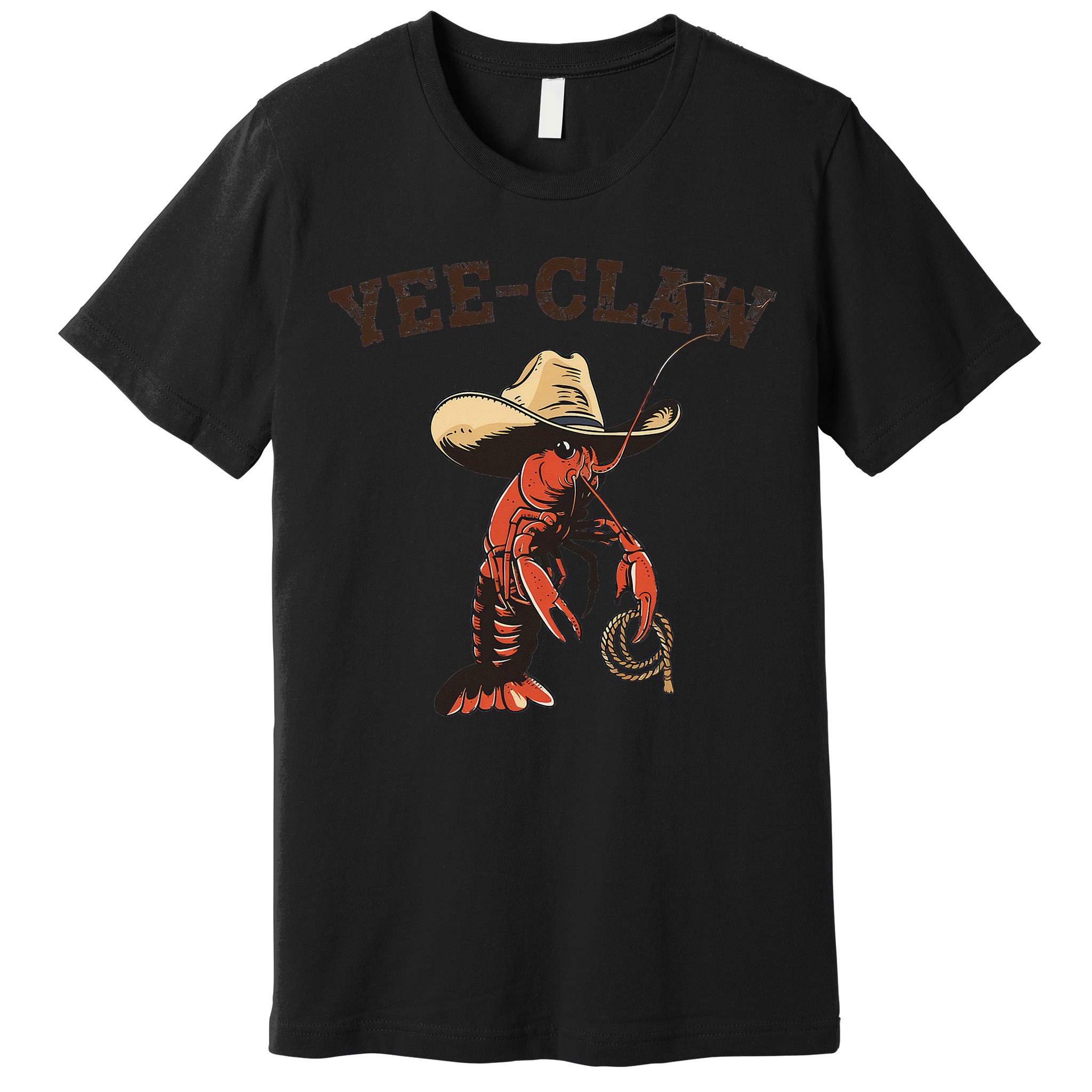 Yee Claw Crawfish Cajun Seafood Festival Gift Premium T-Shirt