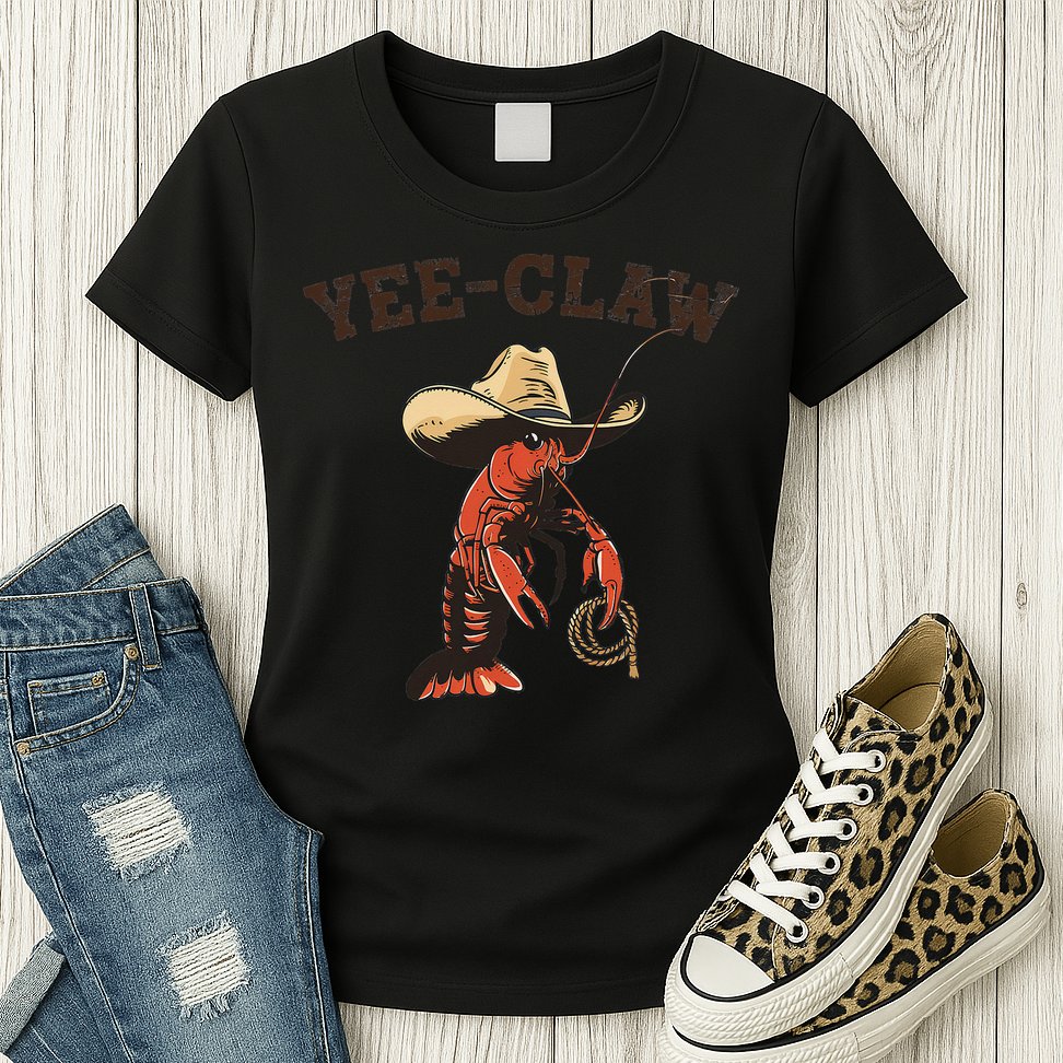 Yee Claw Crawfish Cajun Seafood Festival Gift Womens T-Shirt