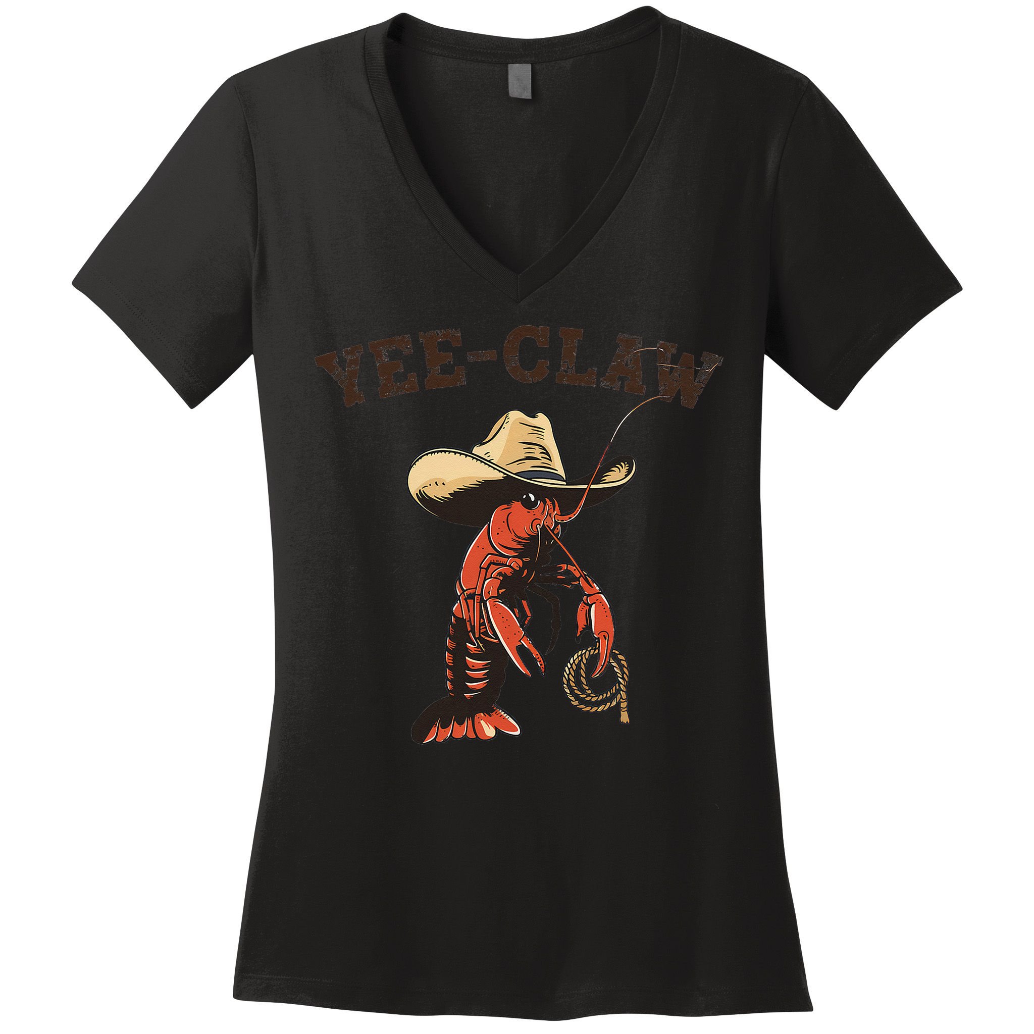 Yee Claw Crawfish Cajun Seafood Festival Gift Women's V-Neck T-Shirt