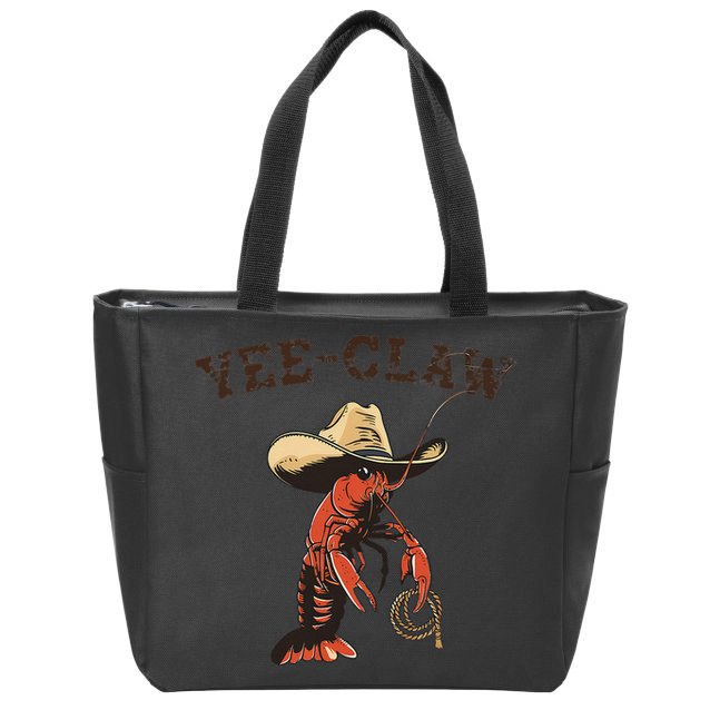 Yee Claw Crawfish Cajun Seafood Festival Gift Zip Tote Bag