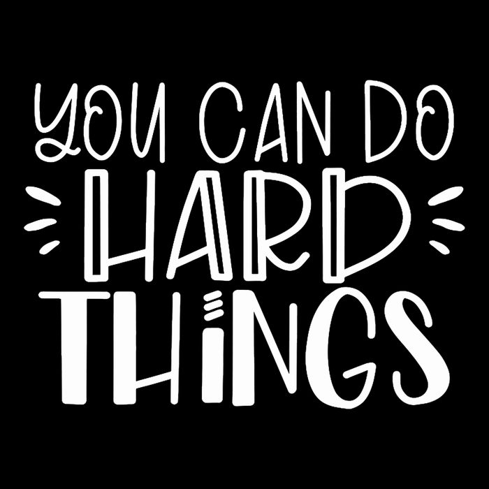 You Can Do Hard Things Growth Mindset Drawstring Bag