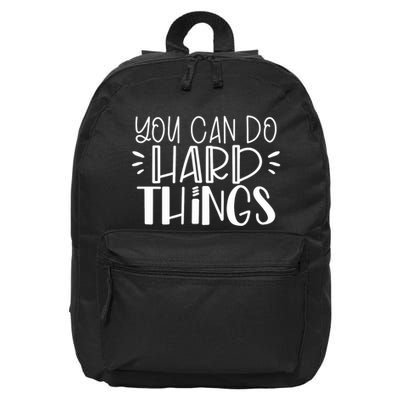 You Can Do Hard Things Growth Mindset 16 in Basic Backpack
