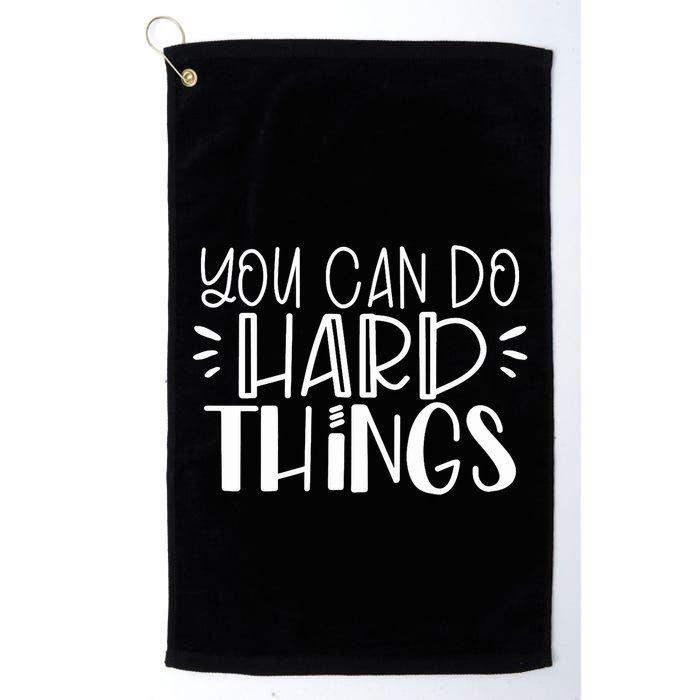 You Can Do Hard Things Growth Mindset Golf Towel