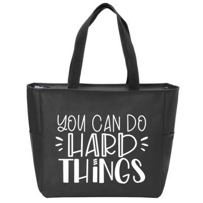 You Can Do Hard Things Growth Mindset Zip Tote Bag