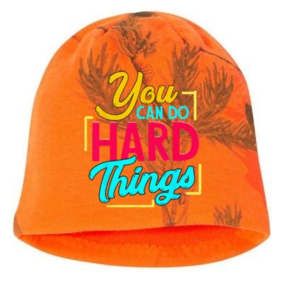 You Can Do Hard Things Kati - Camo Knit Beanie