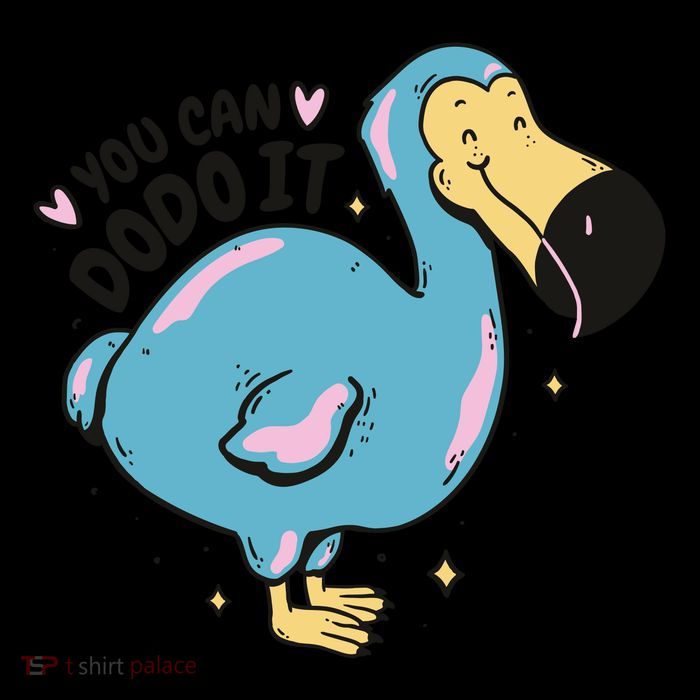 You Can Dodo It Funny Bird Motivational Stripe Pom Pom Beanie