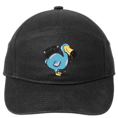 You Can Dodo It Funny Bird Motivational 7-Panel Snapback Hat