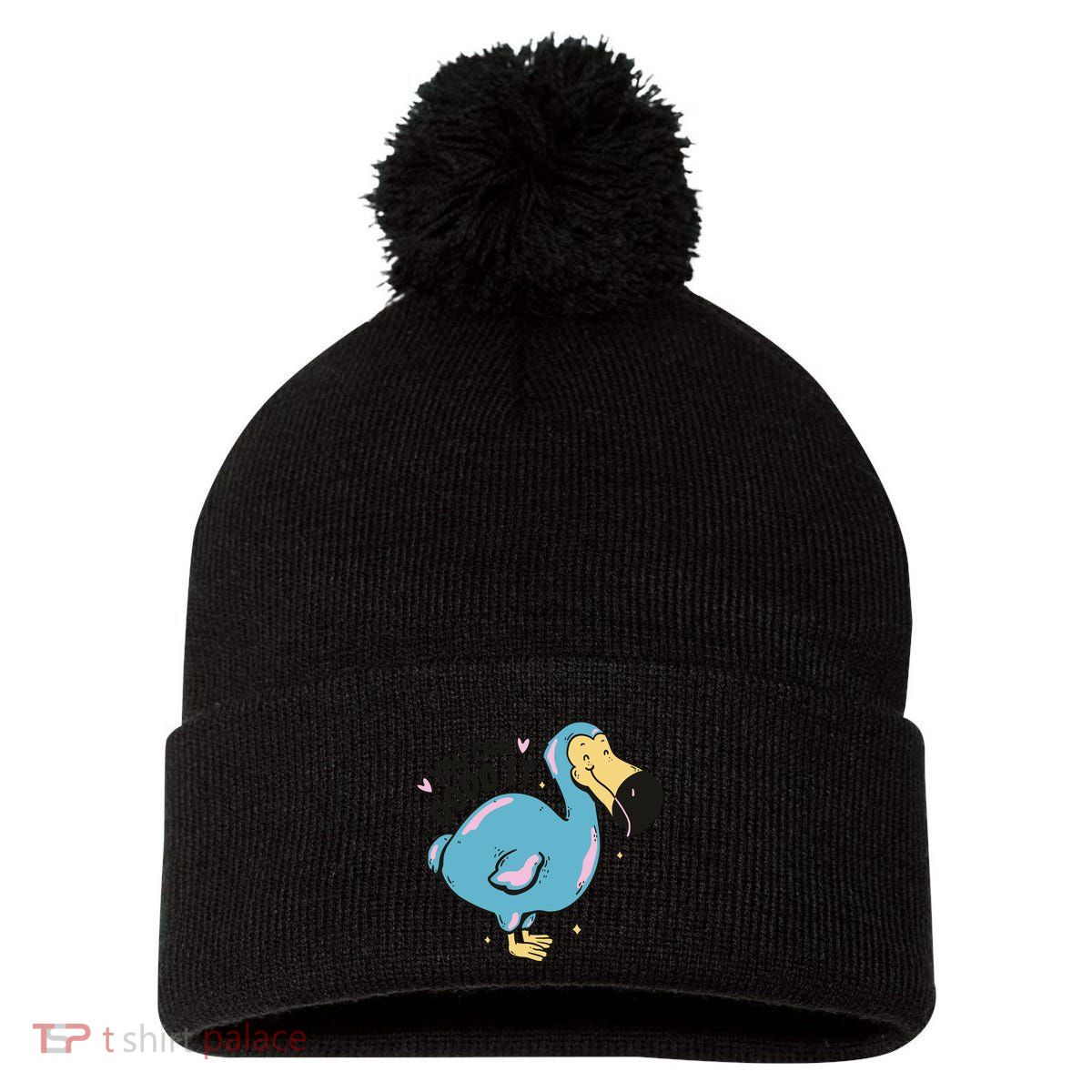 You Can Dodo It Funny Bird Motivational Pom Pom 12in Knit Beanie