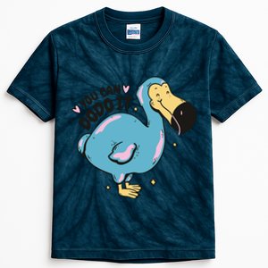 You Can Dodo It Funny Bird Motivational Kids Tie-Dye T-Shirt