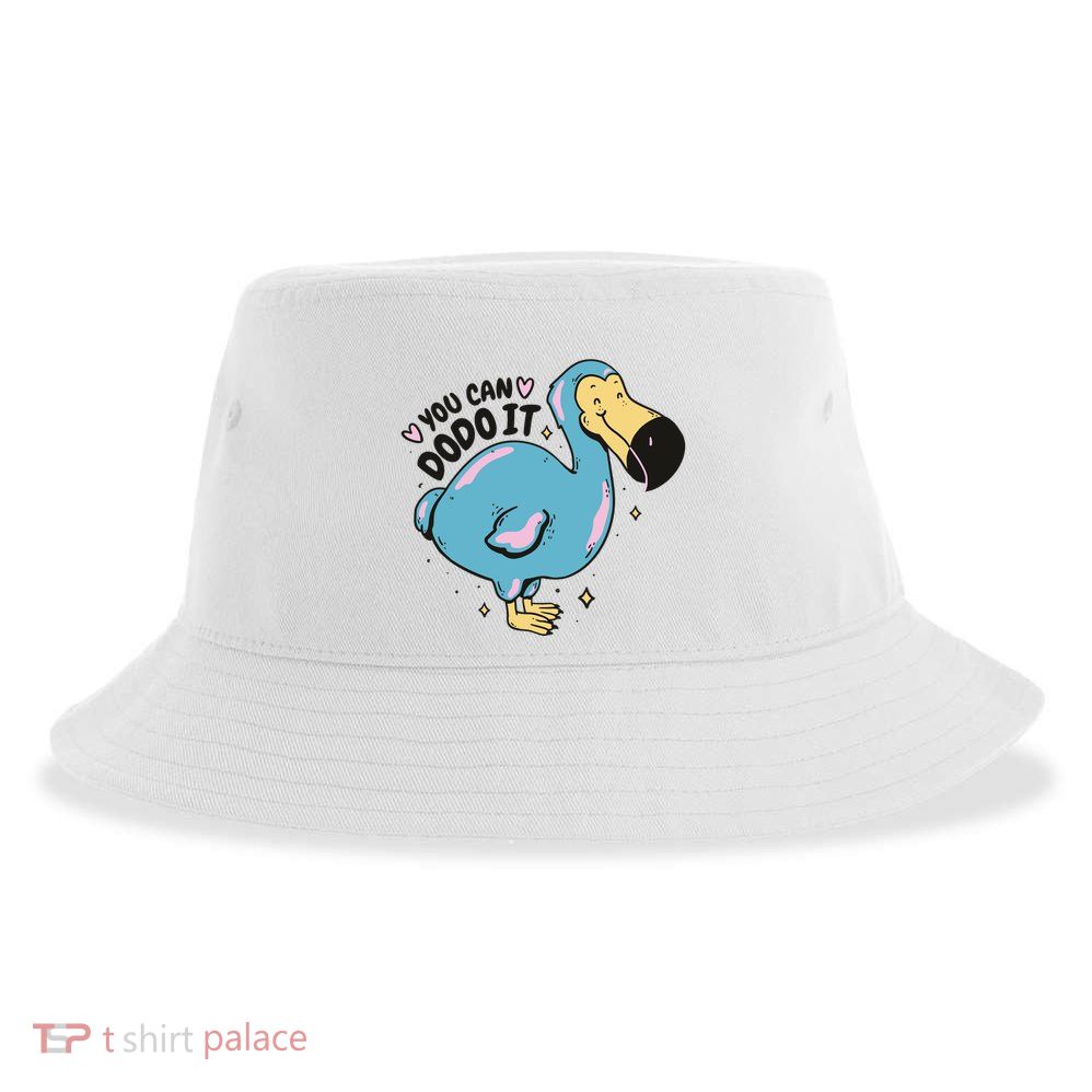 You Can Dodo It Funny Bird Motivational Sustainable Bucket Hat