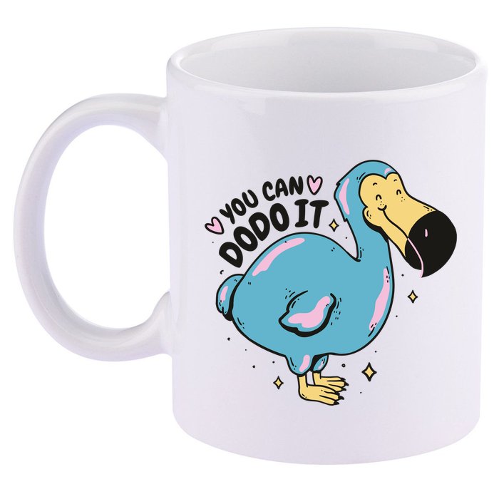 You Can Dodo It Funny Bird Motivational 11oz C Handle Ceramic Mug