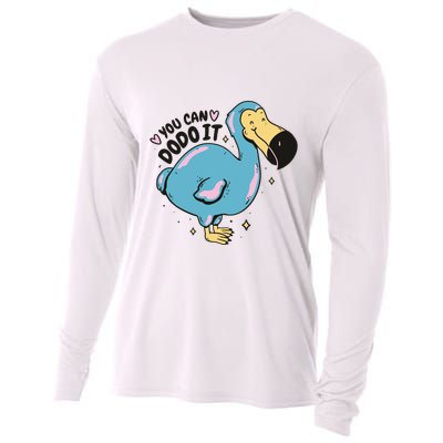 You Can Dodo It Funny Bird Motivational Cooling Performance Long Sleeve Crew