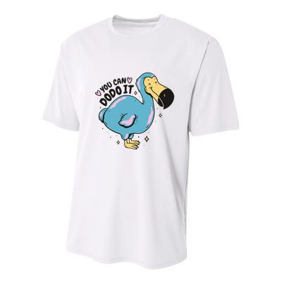 You Can Dodo It Funny Bird Motivational Youth Performance Sprint T-Shirt