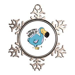 You Can Dodo It Funny Bird Motivational Metallic Star Ornament