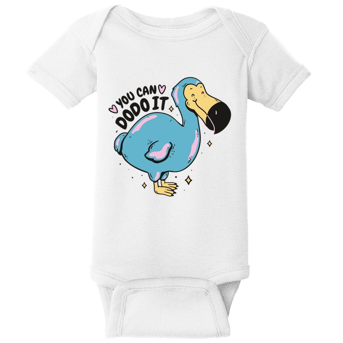 You Can Dodo It Funny Bird Motivational Baby Bodysuit