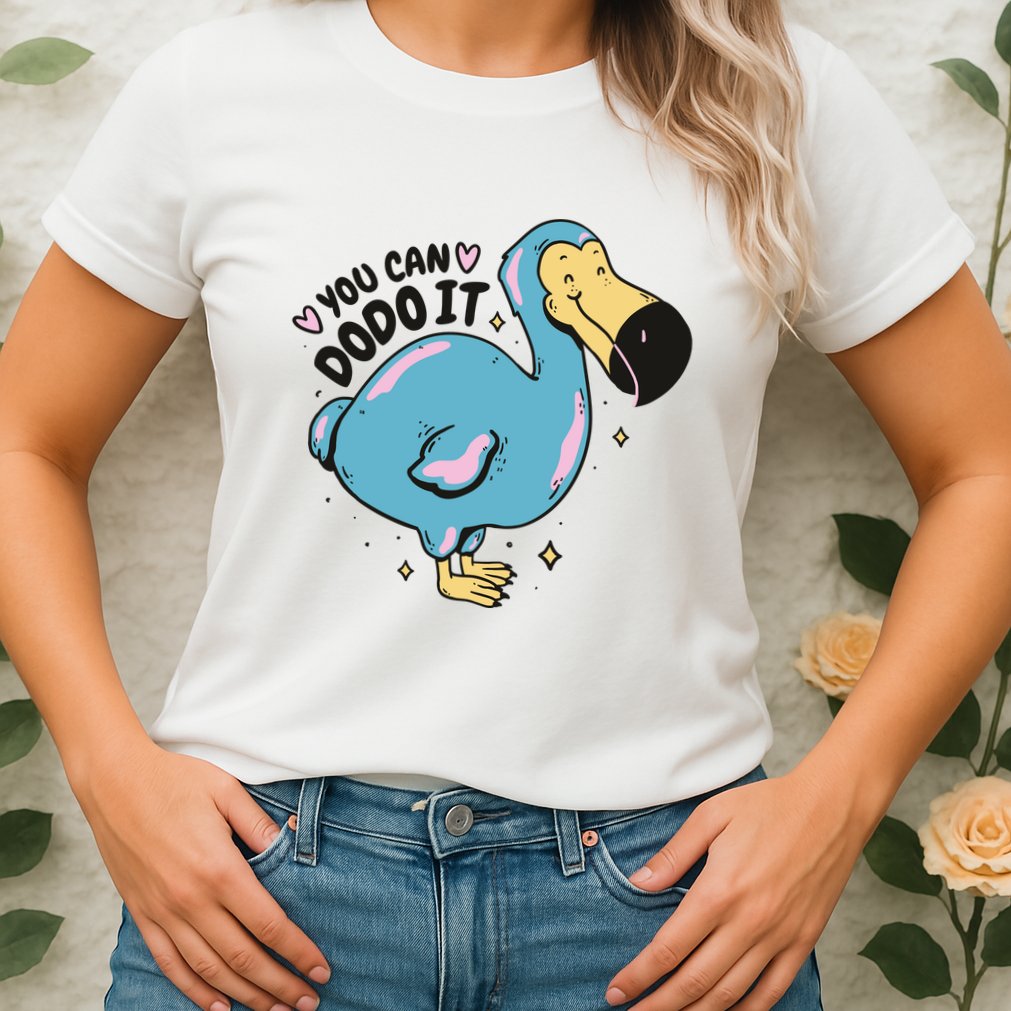 You Can Dodo It Funny Bird Motivational Womens T-Shirt