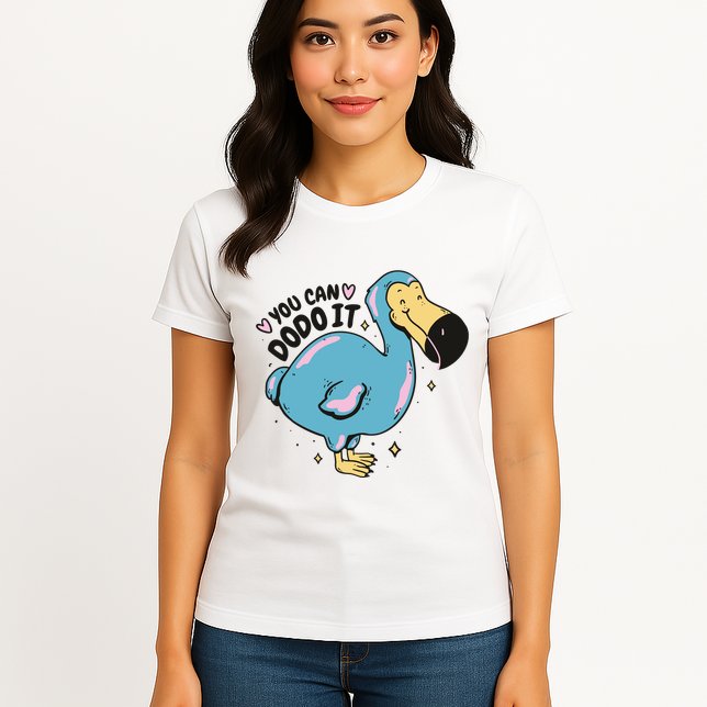 You Can Dodo It Funny Bird Motivational Womens T-Shirt