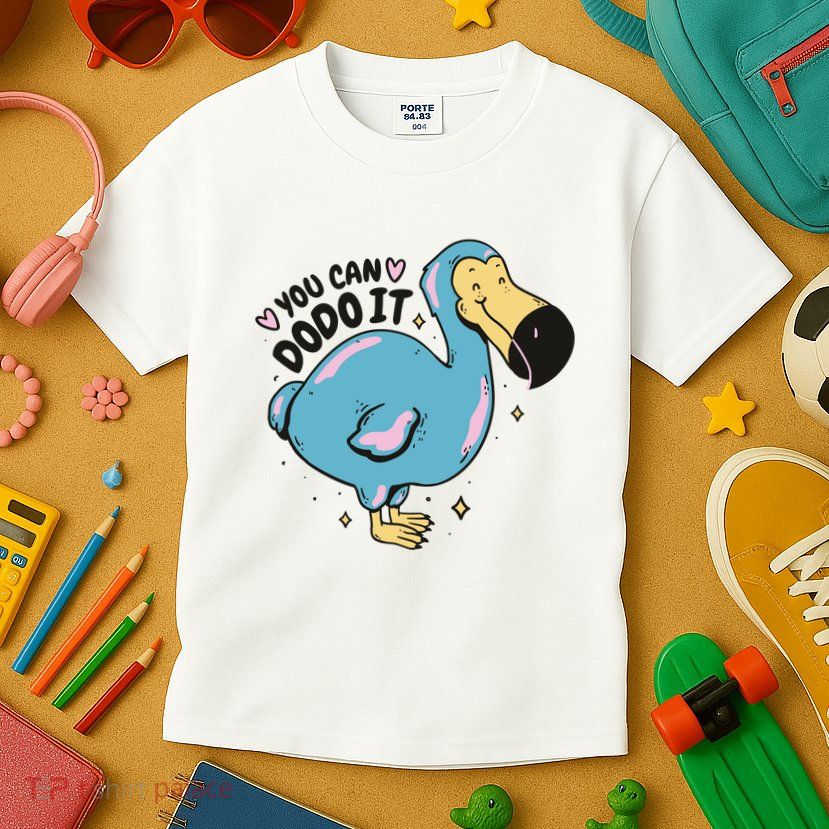 You Can Dodo It Funny Bird Motivational Kids T-Shirt