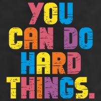 You Can Do Hard Things Motivational Quote Adult Drive Performance Visor